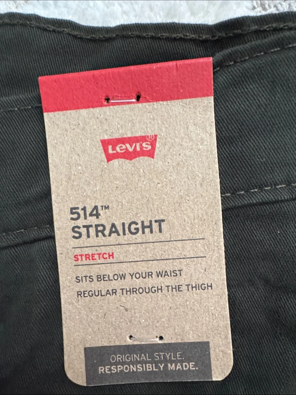 Levi’s 514 Straight Leg Black Jeans Men’s 32x34 NWT Stretch
